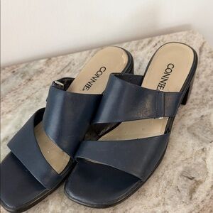 Connie Women's Dark Blue Mules 7W